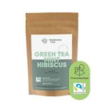 TrendingTea Green Mint Hibiscus piramidezakjes 2gr Fairtrade