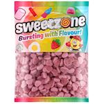 Sweetzone Fizzy Strawberry Hearts zak 1kg