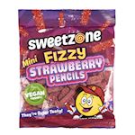 Sweetzone Fizzy Mini Strawberry Pencils zak 180gr