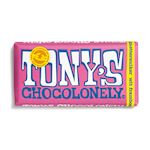 Tony's Chocolonely Wit Framboos Knettersuiker reep 180gr