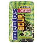 Mentos Sour Gum Sugar Free Green Apple 28st