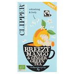 Clipper Breezy Green Tea Mango & Ginger (BIO) doosje 20st