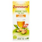 Zonnatura Thee Groene Thee Gember (BIO) doosje 20st