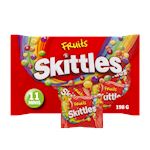 Skittles Fruit uitdeelzak 11 zakjes a 18gr
